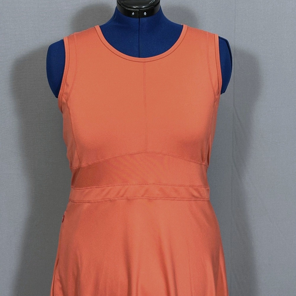 Title Nine Dream Buttah Dress A-Line Sleeveless XL Terracotta Orange Active - Picture 3 of 10